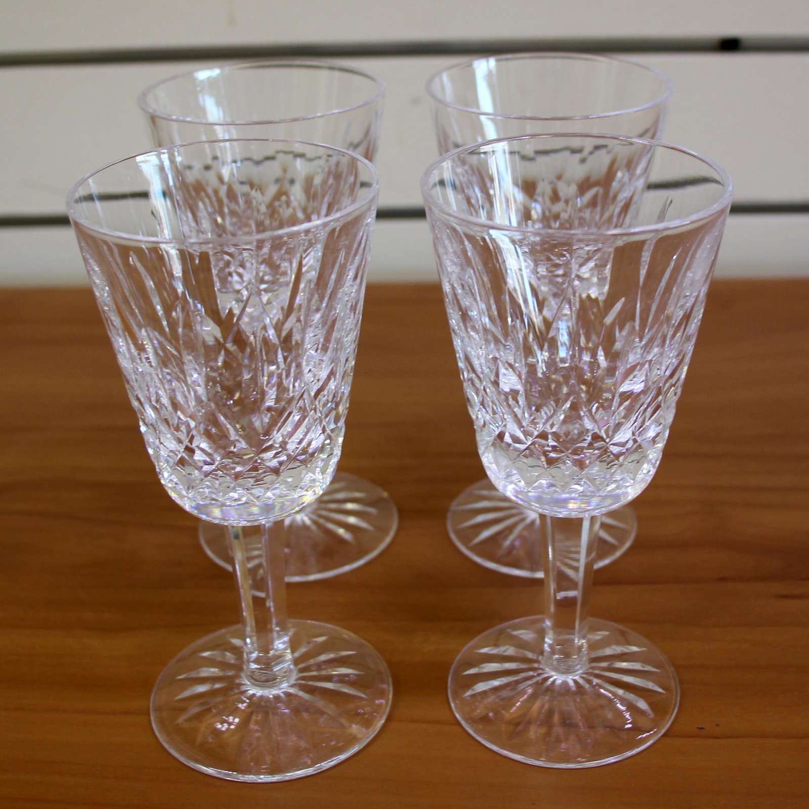 Waterford Crystal Lismore Drinking Water Goblet Glass 7 inches Signed Waterford Crystal Lismore Drinking Water Goblet Glass 7 inches Signed